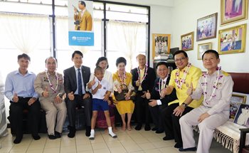 คณะกรมการขนส่งทางบก กระทรวงคมนาคม เข้าเยี่ยมหมู่บ้านเด็กโสสะบางปู