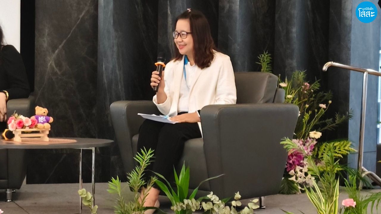 IRGA Festival 2025 - คุณจันทิรา สมบุญเกิด ผู้อำนวยการฝ่ายพัฒนาทุนและการสื่อสาร มูลนิธิเด็กโสสะฯ