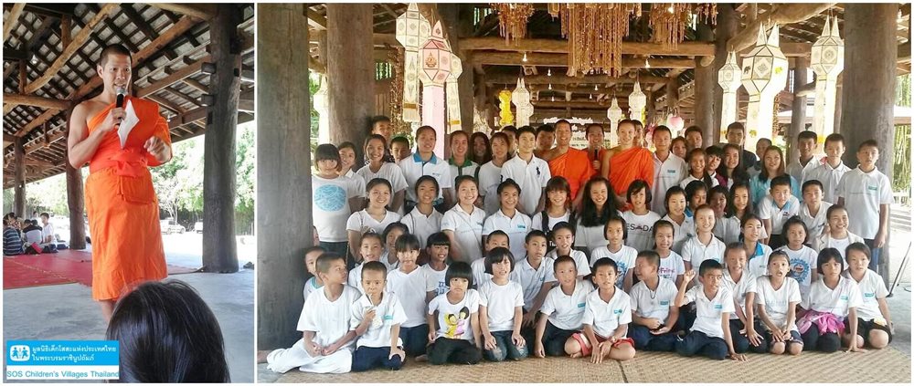 ครอบครัวโสสะเชียงรายฟังธรรมเทศนา
