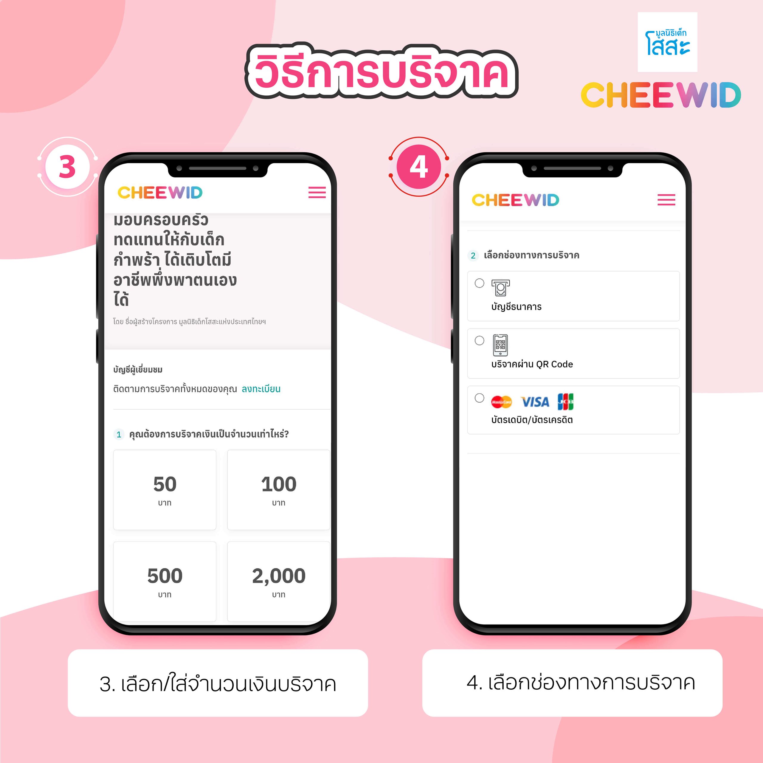 มูลนิธิเด็กโสสะ-cheewid-ขั้นตอนบริจาค3-4