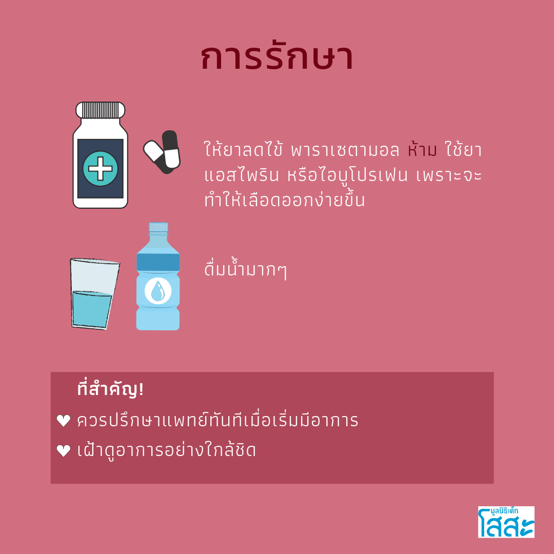 sosthailand-dengue-fever-มูลนิธิเด็กโสสะ-ไข้เลือดออก-การรักษา